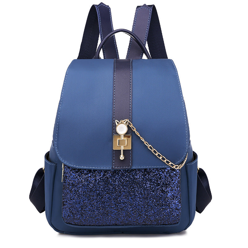 Fashion Korean Style Sequin Travel Backpack For Ladies
