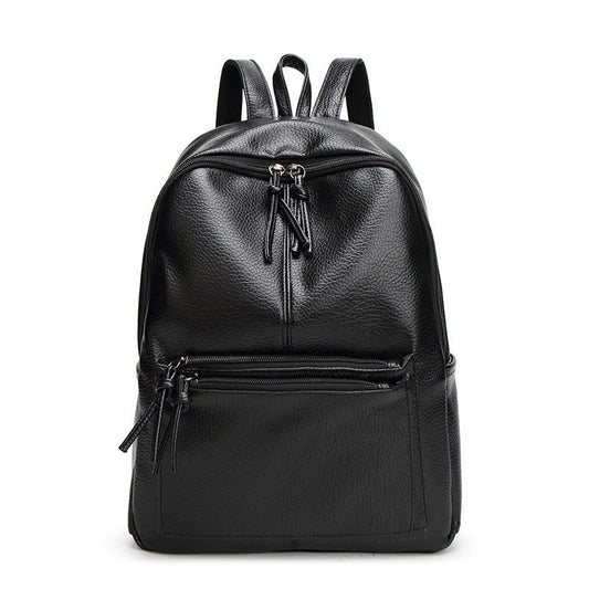 Solid Color Korean Version Fashion Women's Backpack