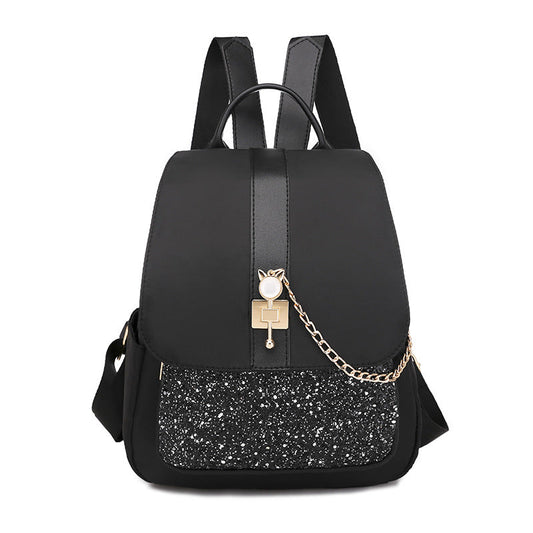 Fashion Korean Style Sequin Travel Backpack For Ladies