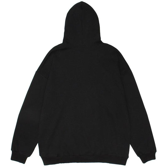 Hoodie Men Japanese Comics Anime Portrait Print Oversize Sweatshirts